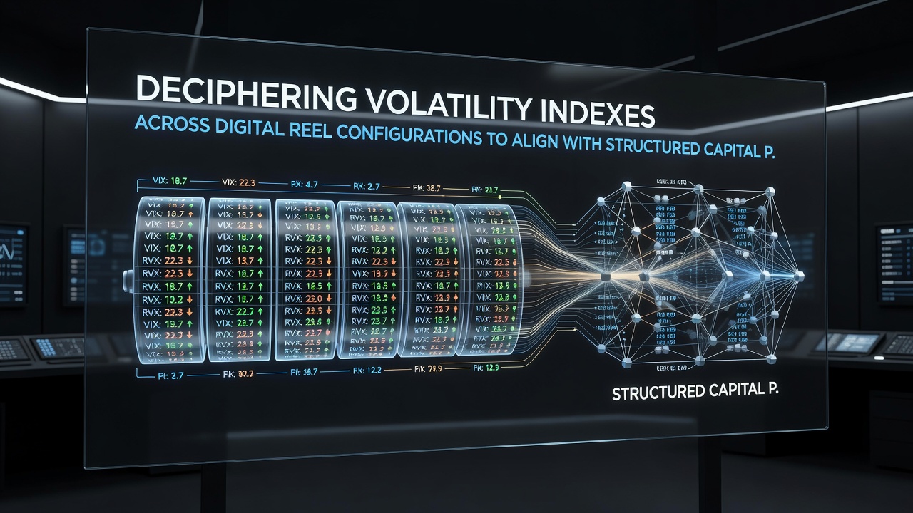 Analytical dashboard showing volatility index curves matched against capital preservation allocation models for digital reels