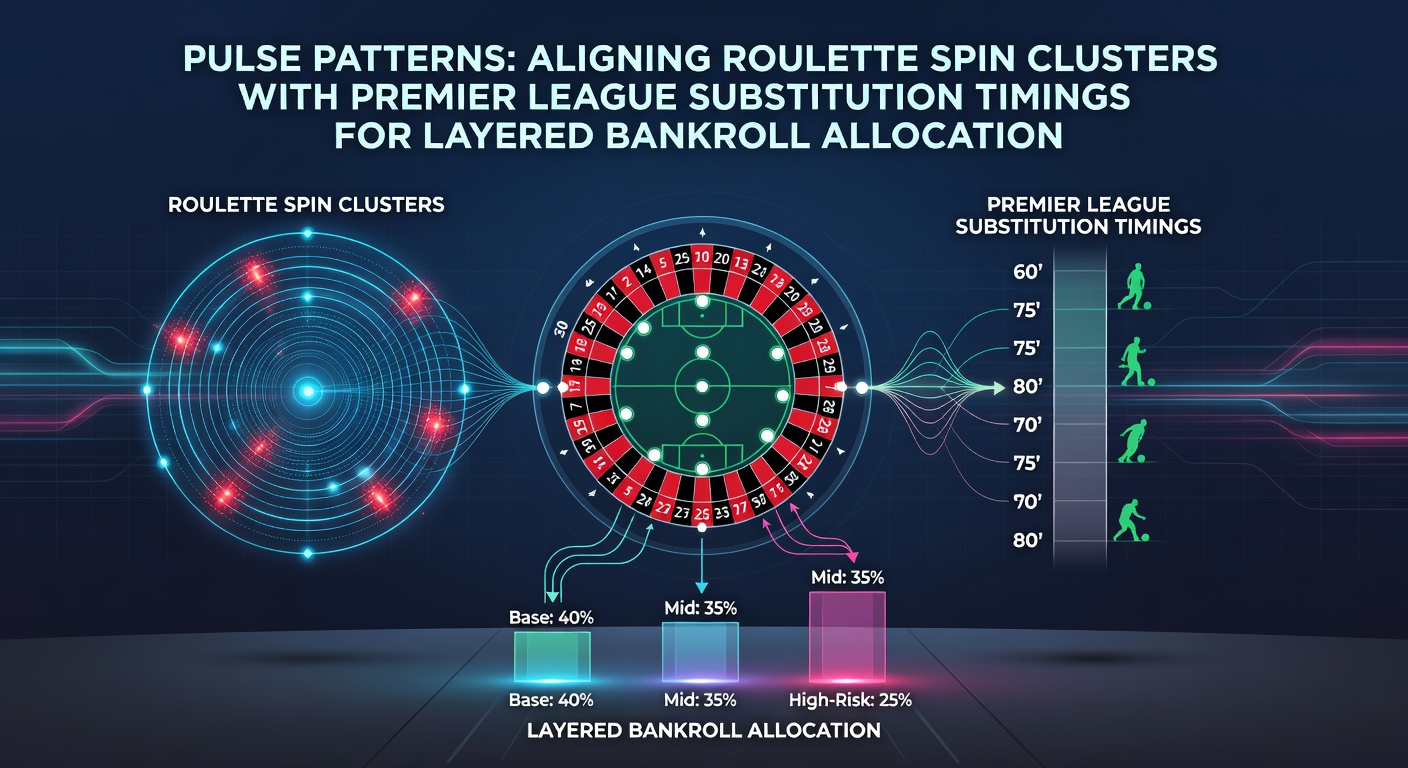 Roulette wheel showing clustered spin outcomes alongside a Premier League substitution graphic