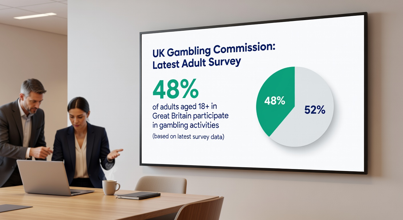 Vibrant image of a bingo hall crowd in the UK, capturing the social atmosphere of traditional in-person gambling sessions